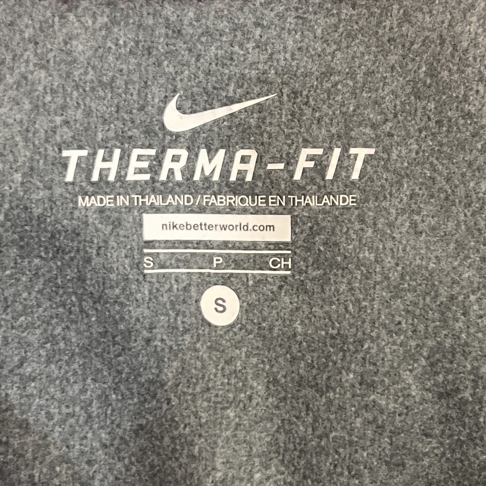 Nike Hoodie Women Small Pink And Gray Sweatshirt Jacket Therma Fit Swoosh Raglan - Picture 8 of 14